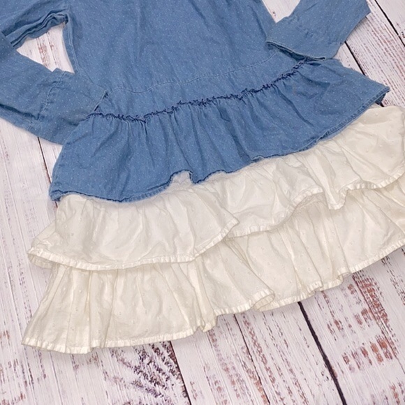 American girl denim ruffle tunic/dress size 8 - Picture 8 of 15